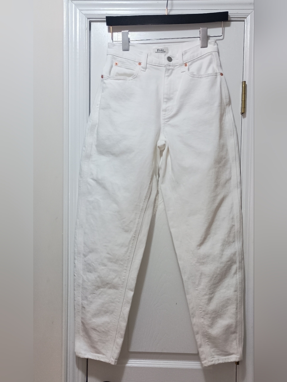 Polo Ralph Lauren High Waisted White The Carrot Jeans Women's 24